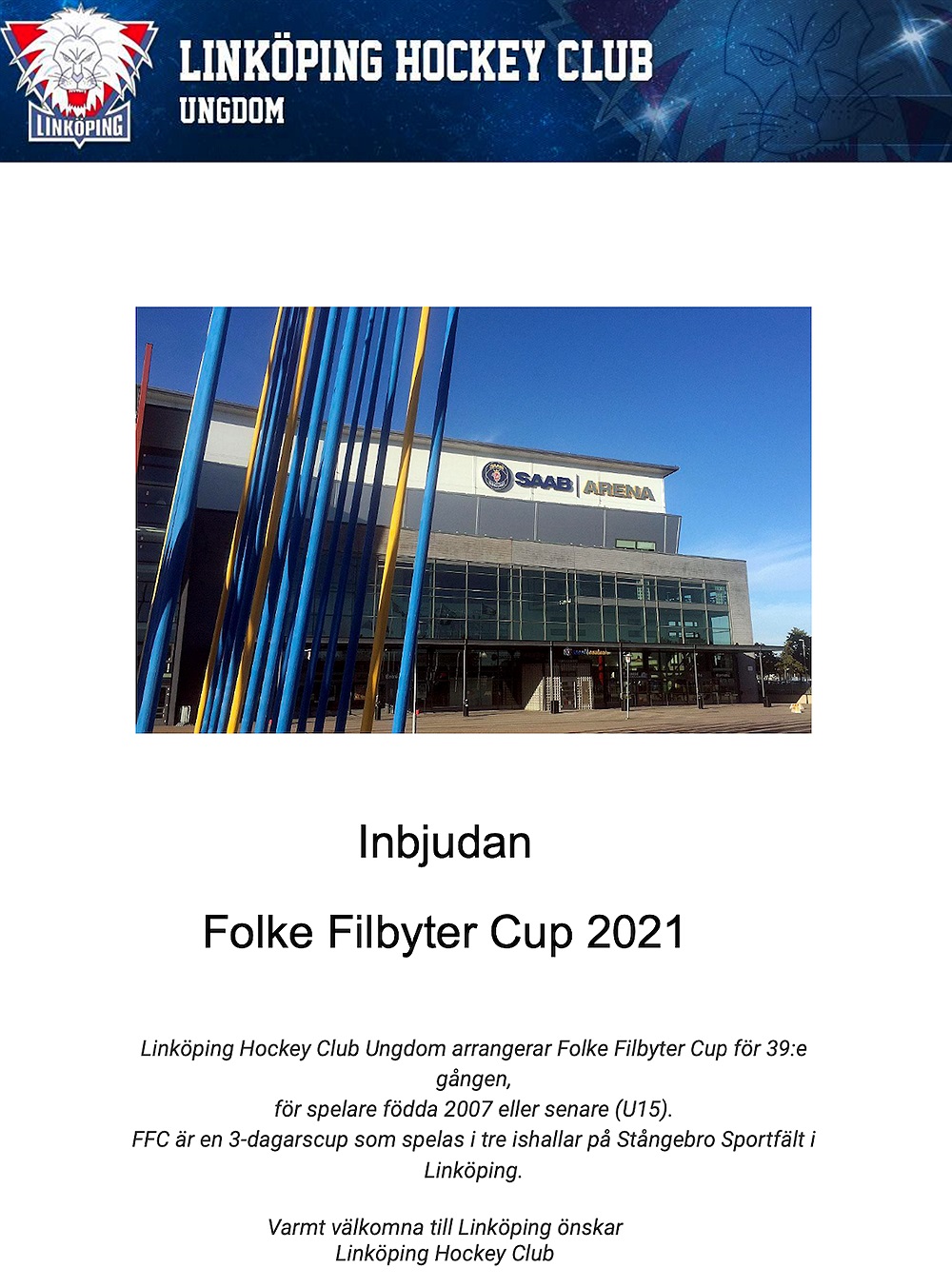 Folke Filbyter Cup 2021 / Linköping HC Folke Filbyter Cup 2023 (U15